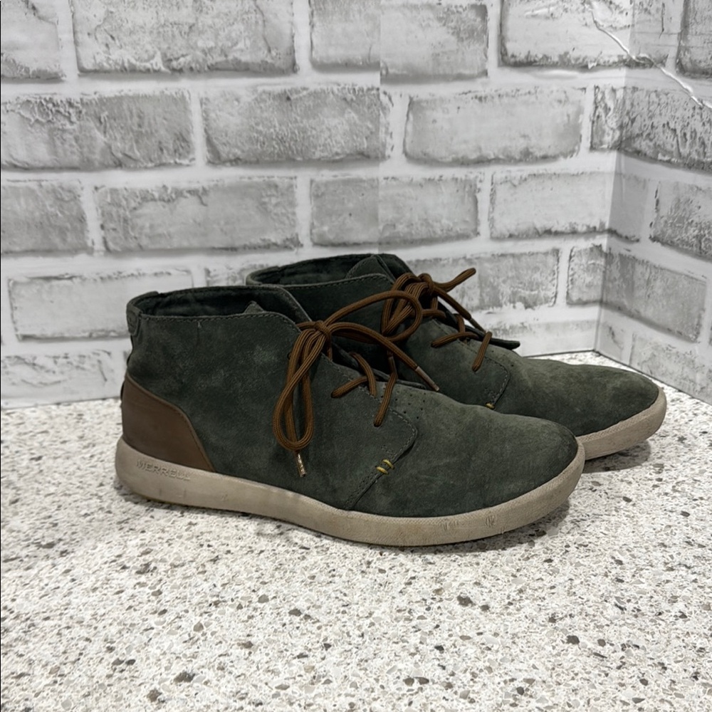 Merrell Men's Olive Suede Chukka Boots